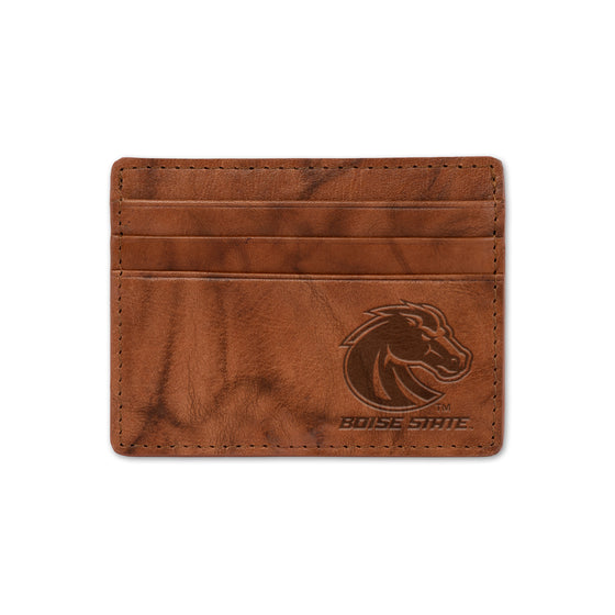 NCAA  Boise State Broncos  Embossed Leather Credit Cart Wallet