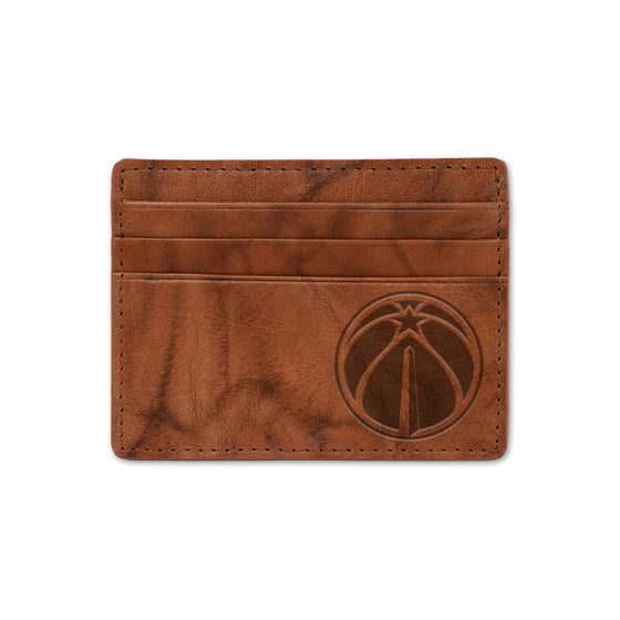 NBA Basketball Washington Wizards  Embossed Leather Credit Cart Wallet