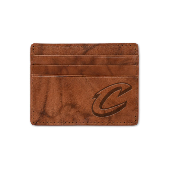 NBA Basketball Cleveland Cavaliers  Embossed Leather Credit Cart Wallet