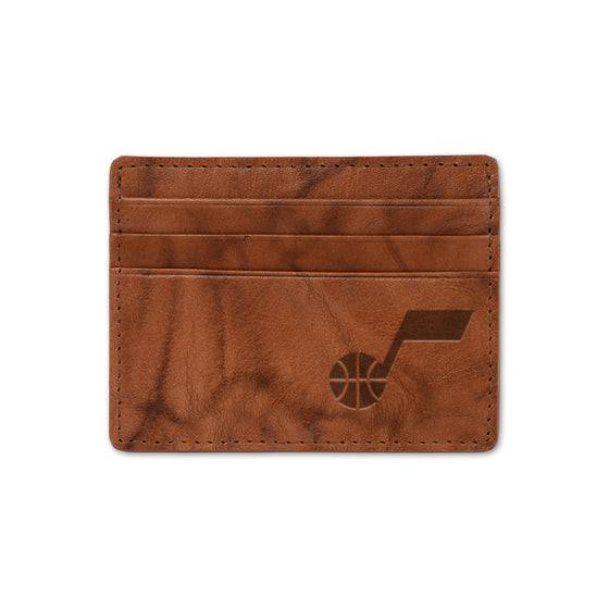 NBA Basketball Utah Jazz  Embossed Leather Credit Cart Wallet