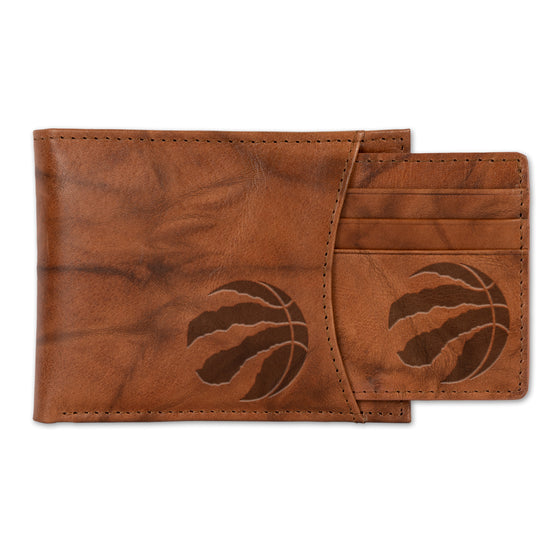 NBA Basketball Toronto Raptors  Genuine Leather Slider Wallet - 2 Gifts in One
