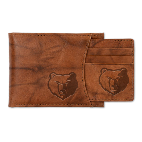 NBA Basketball Memphis Grizzlies  Genuine Leather Slider Wallet - 2 Gifts in One
