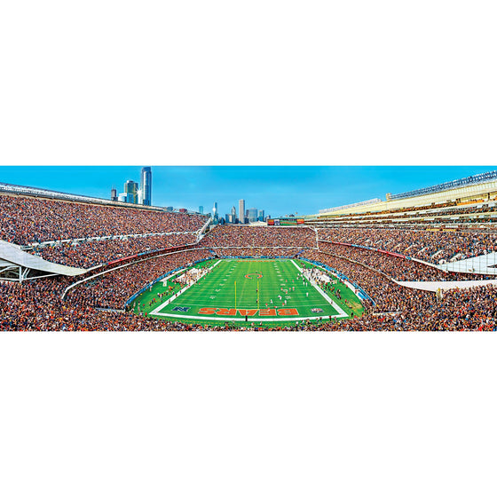 Chicago Bears - 1000 Piece Panoramic Jigsaw Puzzle - End View - 757 Sports Collectibles
