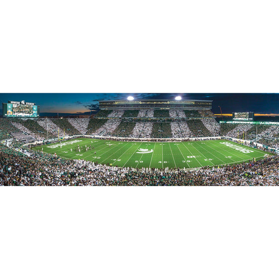 Michigan State Spartans - 1000 Piece Panoramic Jigsaw Puzzle - 757 Sports Collectibles