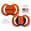 Syracuse Orange - Pacifier 2-Pack - 757 Sports Collectibles