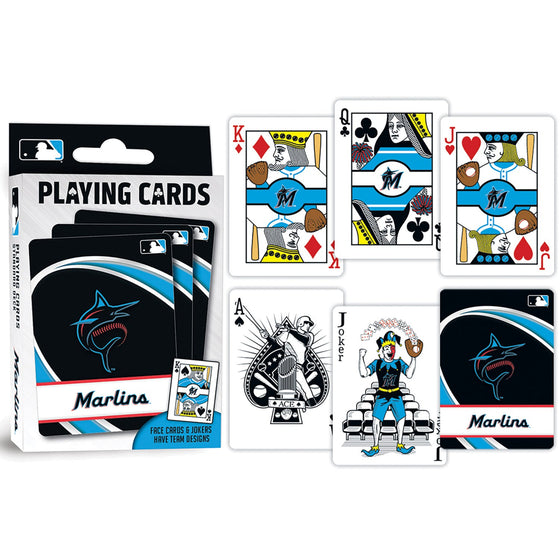 Miami Marlins Playing Cards - 54 Card Deck - 757 Sports Collectibles