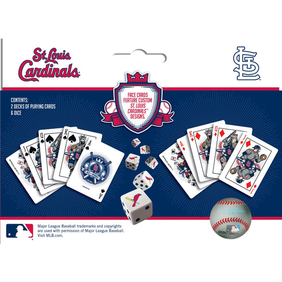 St. Louis Cardinals - 2-Pack Playing Cards & Dice Set - 757 Sports Collectibles