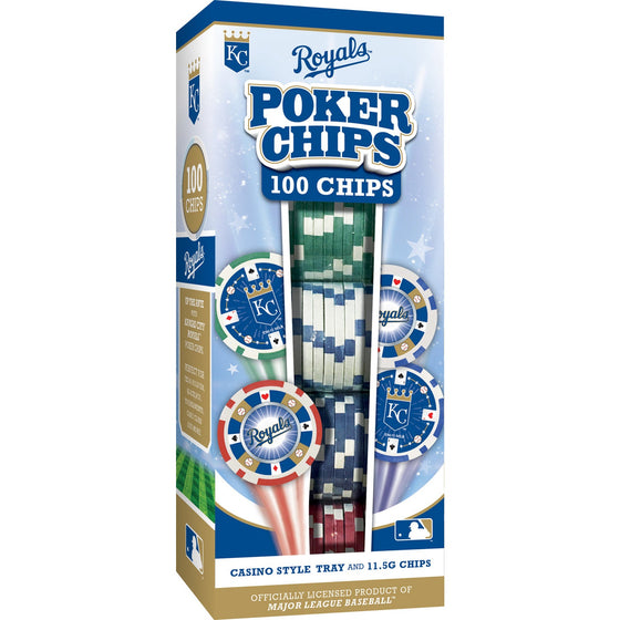 Kansas City Royals 100 Piece Poker Chips - 757 Sports Collectibles