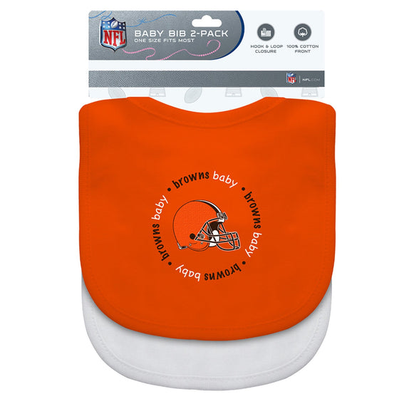 Cleveland Browns - Baby Bibs 2-Pack - 757 Sports Collectibles