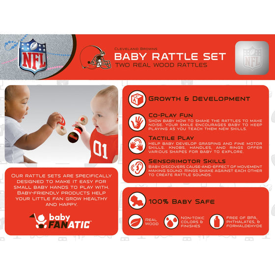 Cleveland Browns - Baby Rattles 2-Pack - 757 Sports Collectibles