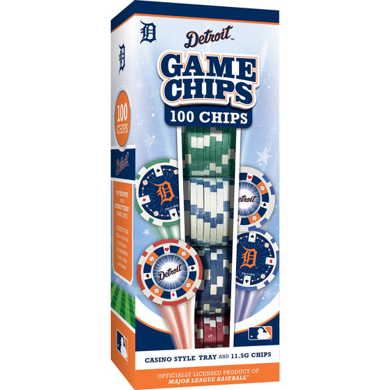 Detroit Tigers 100 Piece Poker Chips - 757 Sports Collectibles