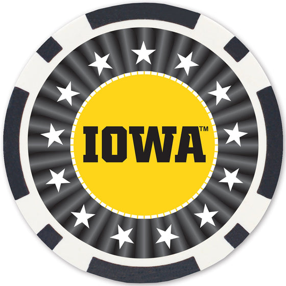 Iowa Hawkeyes 100 Piece Poker Chips - 757 Sports Collectibles