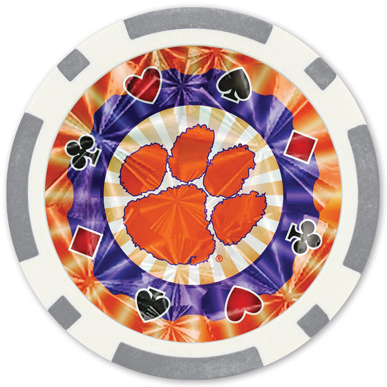Clemson Tigers 20 Piece Poker Chips - 757 Sports Collectibles