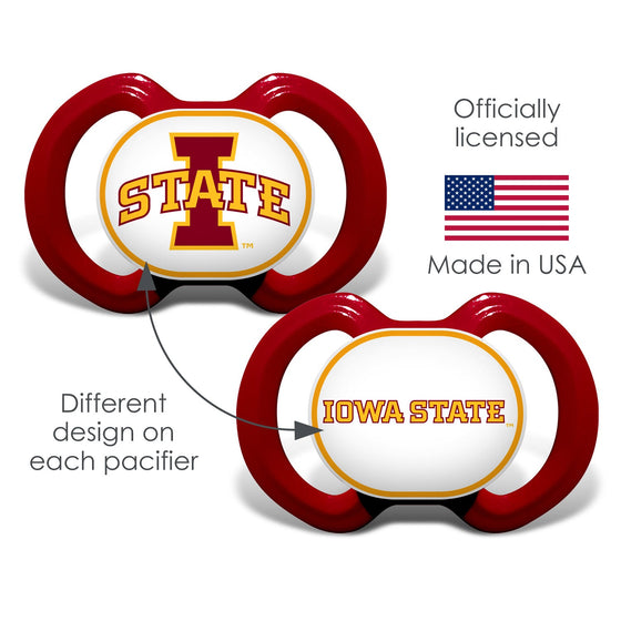 Iowa State Cyclones - Pacifier 2-Pack - 757 Sports Collectibles