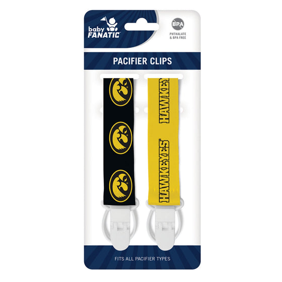 Iowa Hawkeyes - Pacifier Clip 2-Pack - 757 Sports Collectibles