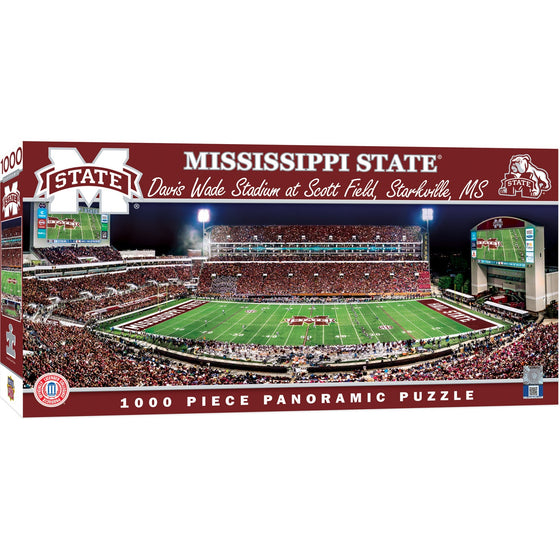 Mississippi State Bulldogs - 1000 Piece Panoramic Jigsaw Puzzle - 757 Sports Collectibles