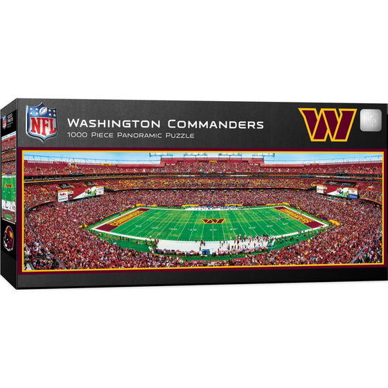 Washington Commanders - 1000 Piece Panoramic Jigsaw Puzzle - 757 Sports Collectibles