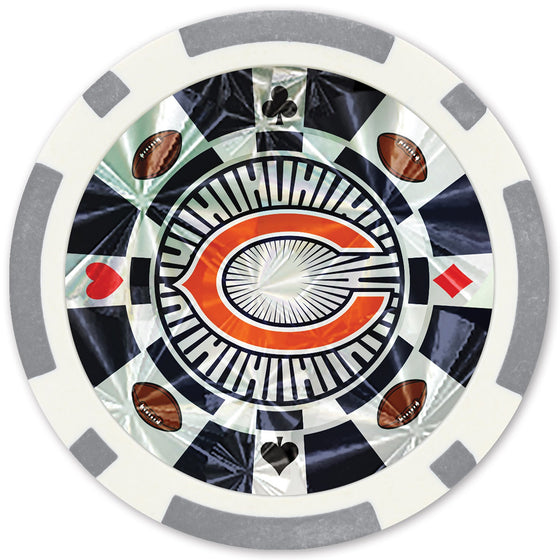 Chicago Bears 20 Piece Poker Chips - 757 Sports Collectibles