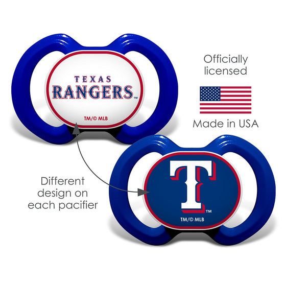 Texas Rangers - Pacifier 2-Pack - 757 Sports Collectibles
