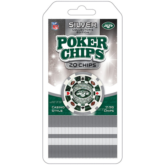 New York Jets 20 Piece Poker Chips - 757 Sports Collectibles