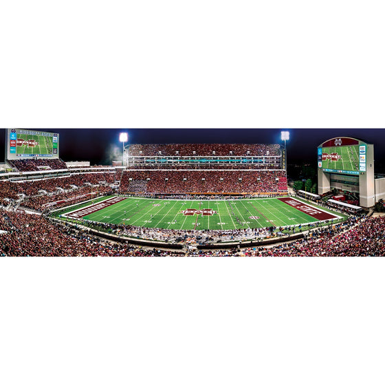 Mississippi State Bulldogs - 1000 Piece Panoramic Jigsaw Puzzle - 757 Sports Collectibles
