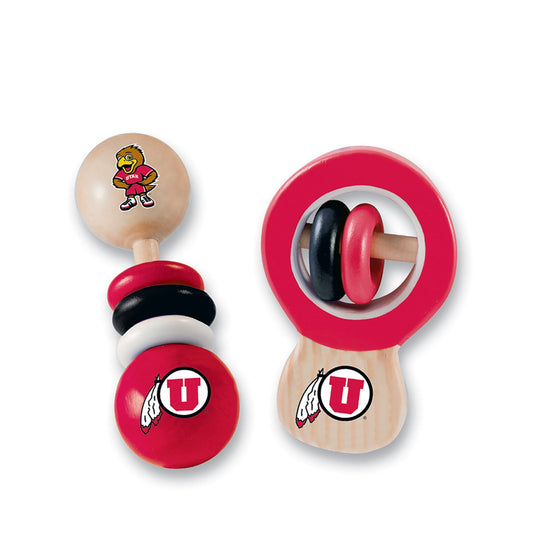 Utah Utes - Baby Rattles 2-Pack - 757 Sports Collectibles