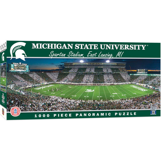 Michigan State Spartans - 1000 Piece Panoramic Jigsaw Puzzle - 757 Sports Collectibles