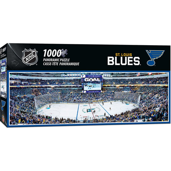 St. Louis Blues - 1000 Piece Panoramic Jigsaw Puzzle - 757 Sports Collectibles