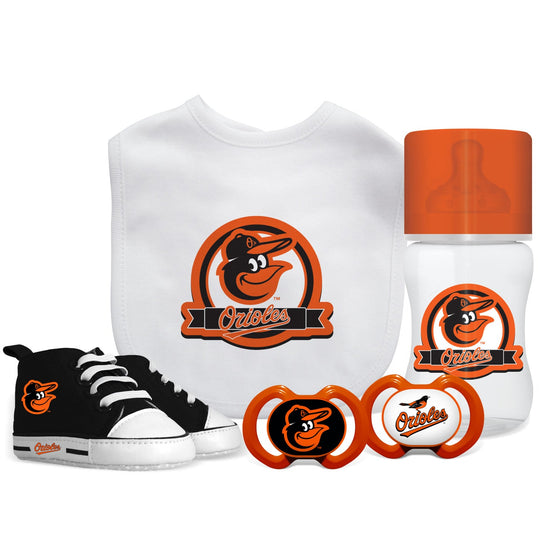 Baltimore Orioles - 5-Piece Baby Gift Set - 757 Sports Collectibles