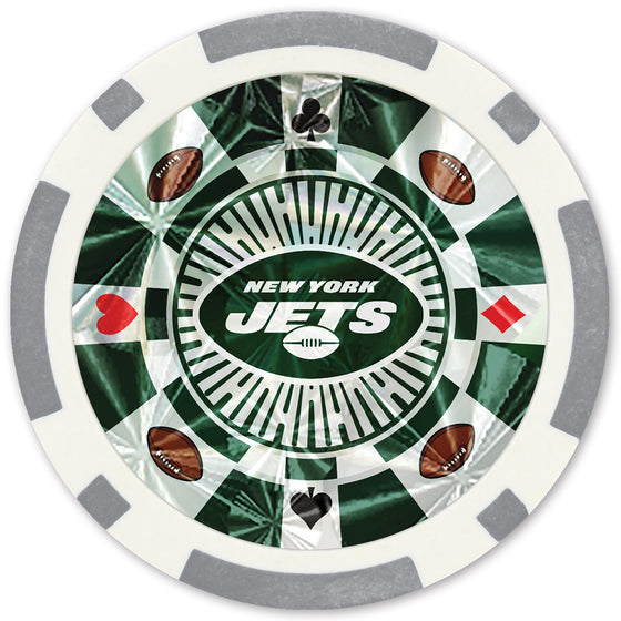 New York Jets 20 Piece Poker Chips - 757 Sports Collectibles