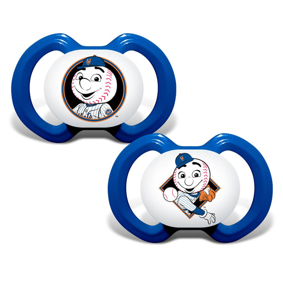 New York Mets - Mr. Met Pacifier 2-Pack - 757 Sports Collectibles
