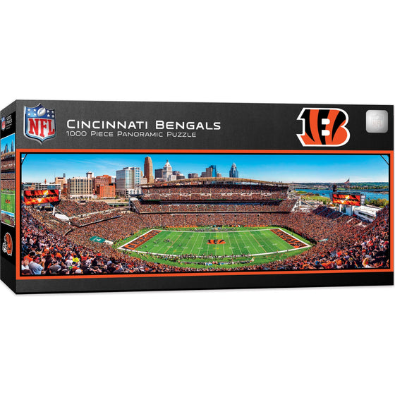 Cincinnati Bengals - 1000 Piece Panoramic Jigsaw Puzzle - 757 Sports Collectibles