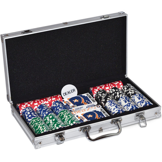 Houston Astros 300 Piece Poker Set - 757 Sports Collectibles