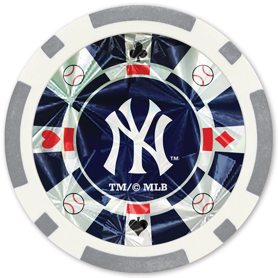 New York Yankees 20 Piece Poker Chips - 757 Sports Collectibles