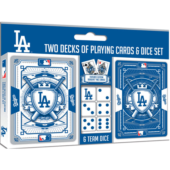 Los Angeles Dodgers - 2-Pack Playing Cards & Dice Set - 757 Sports Collectibles