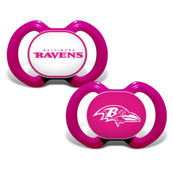 Baltimore Ravens - Pink Pacifier 2-Pack - 757 Sports Collectibles