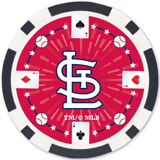 St. Louis Cardinals 100 Piece Poker Chips - 757 Sports Collectibles