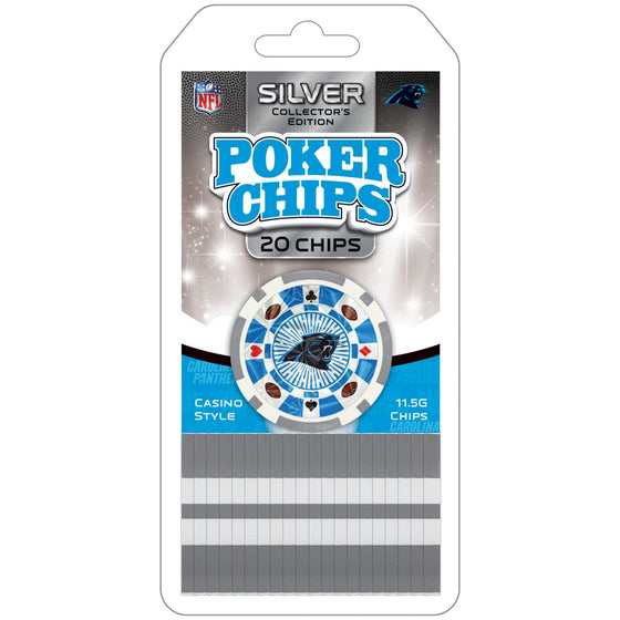 Carolina Panthers 20 Piece Poker Chips - 757 Sports Collectibles