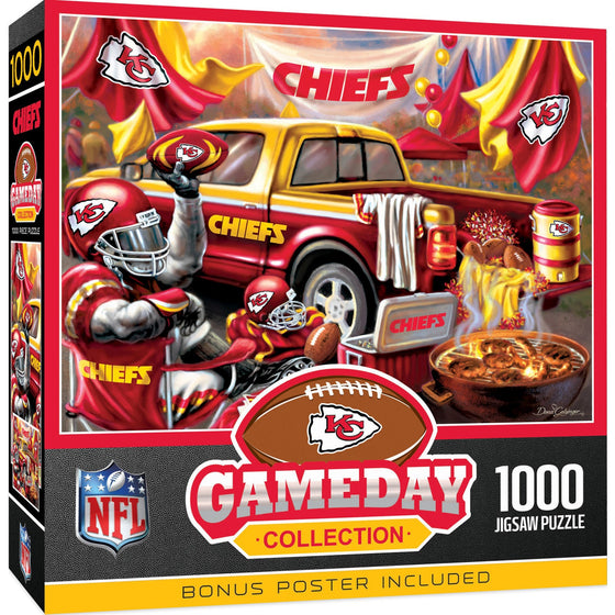 Kansas City Chiefs - Gameday 1000 Piece Jigsaw Puzzle - 757 Sports Collectibles