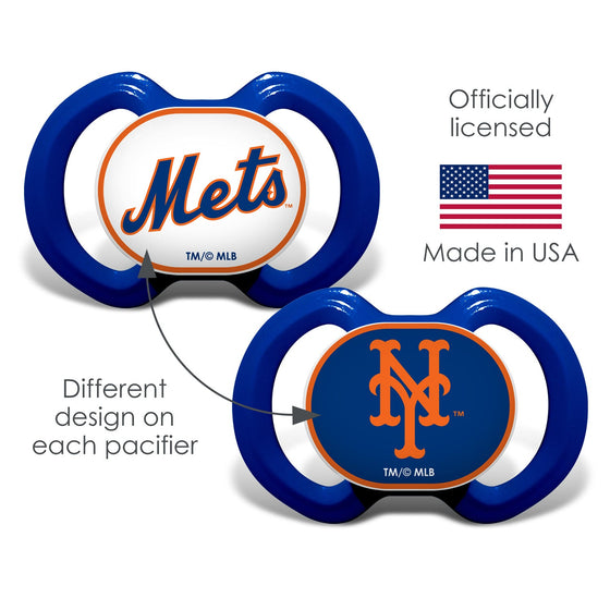 New York Mets - Pacifier 2-Pack - 757 Sports Collectibles