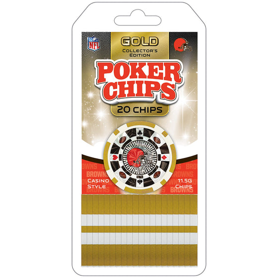 Cleveland Browns 20 Piece Poker Chips - 757 Sports Collectibles