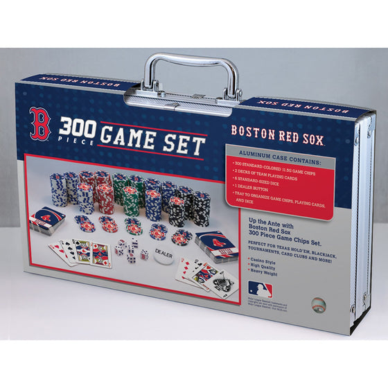 Boston Red Sox 300 Piece Poker Set - 757 Sports Collectibles