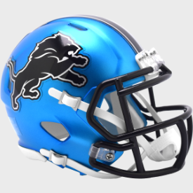 Preorder - Detroit Lions New Mini Speed Football Helmet 2024 Alternate - Ships 7.20.2024 - 757 Sports Collectibles