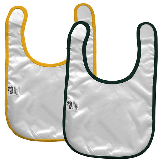 Green Bay Packers - Baby Bibs 2-Pack - Green & Yellow - 757 Sports Collectibles
