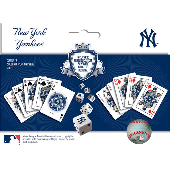New York Yankees - 2-Pack Playing Cards & Dice Set - 757 Sports Collectibles