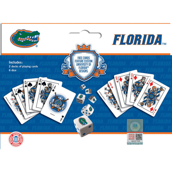 Florida Gators - 2-Pack Playing Cards & Dice Set - 757 Sports Collectibles