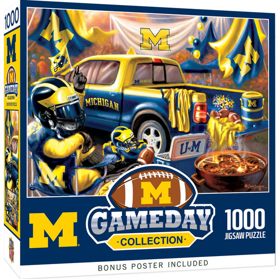 Michigan Wolverines - Gameday 1000 Piece Jigsaw Puzzle - 757 Sports Collectibles