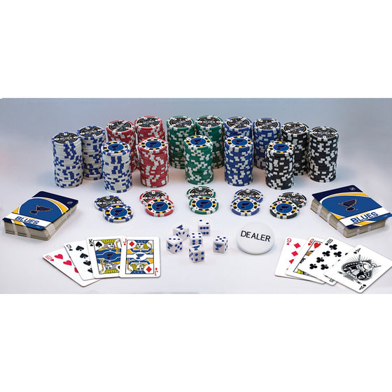 St. Louis Blues 300 Piece Poker Set - 757 Sports Collectibles