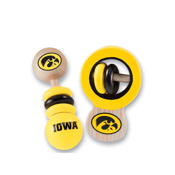 Iowa Hawkeyes - Baby Rattles 2-Pack - 757 Sports Collectibles
