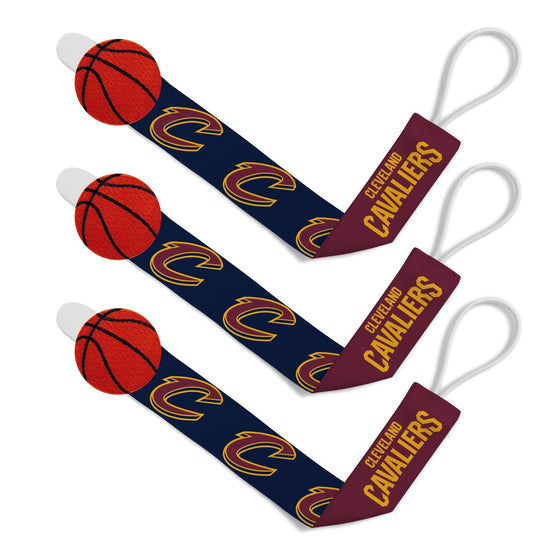 Cleveland Cavaliers - Pacifier Clip 3-Pack - 757 Sports Collectibles